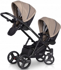 Дитяча коляска для двійні EasyGo 2 of Us 9023-EG2U-22, safari